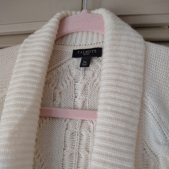 Talbot's Wool Blended Cardigan Sweater Size M - Picture 2 of 8